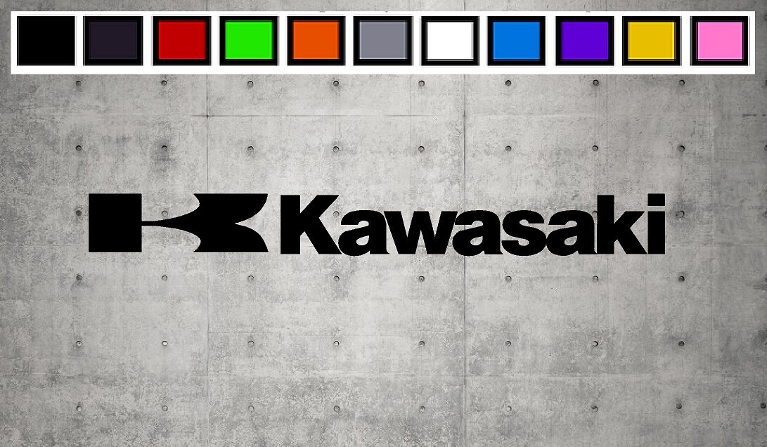 Kawasaki With K LOGO Vinyl Decal Sticker Emblem Car Truck Window 4" 6" 8"