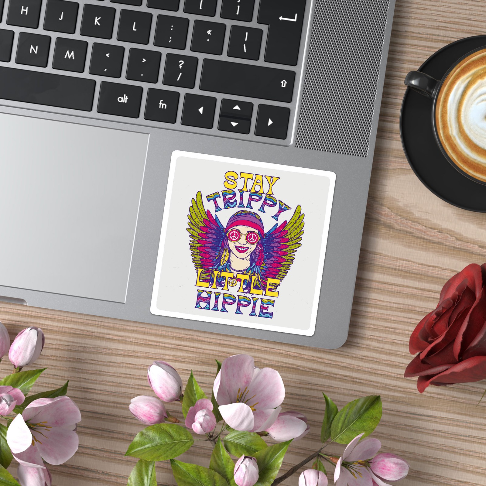 Stay Trippie Little Hippie – Vinyl Decal Sticker – Car Window Laptop – ebn9604