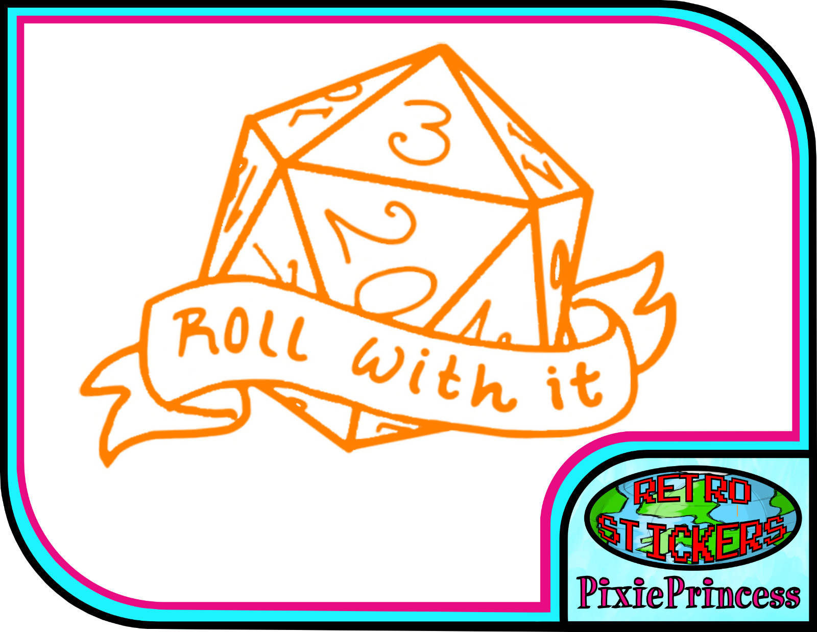 D&D Dungeon Dragons Master D20 N Vinyl Sticker Car Laptop Tablet Window Decal
