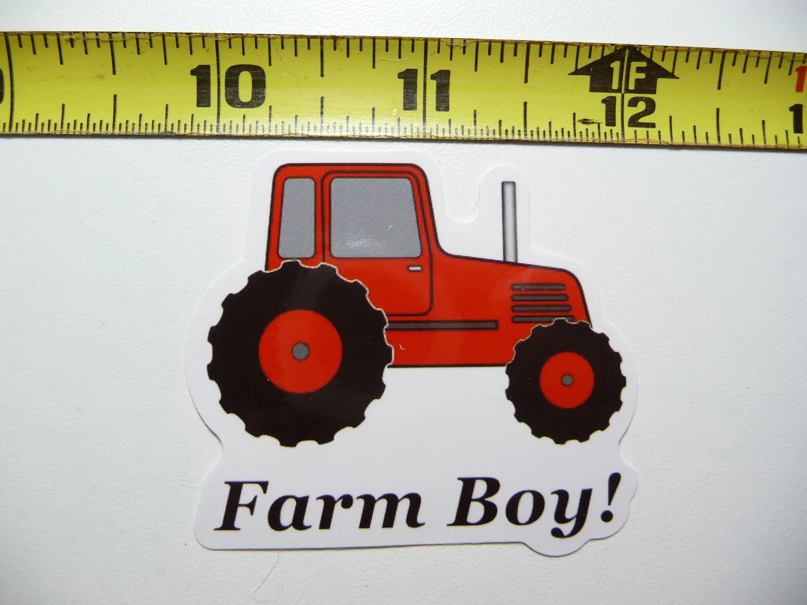 TRACTOR FARM BOY SMALL STICKER DECAL FARMING COUNTRY RANCH LIFE FARMER SUPPORT