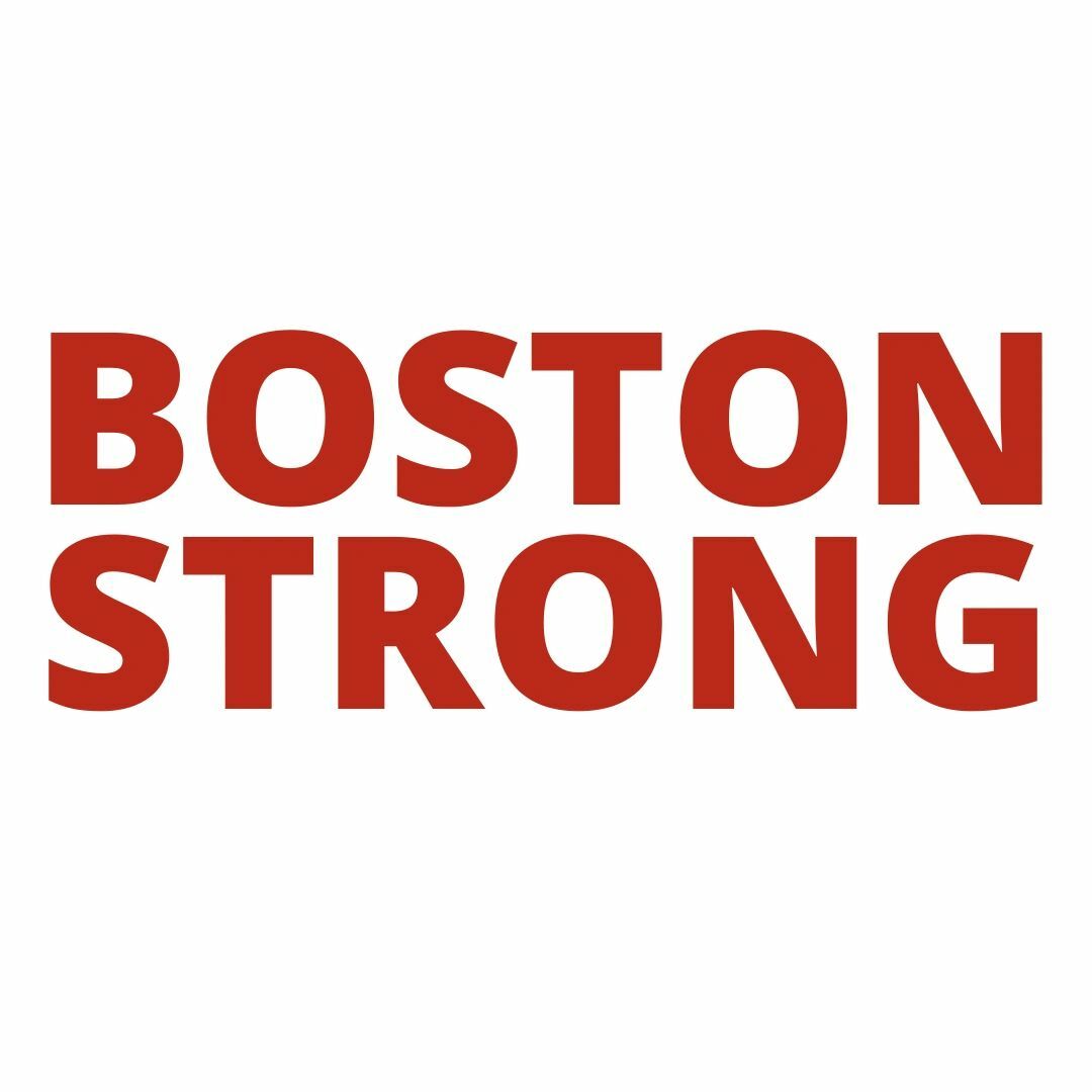 Vinyl Boston Marathon Memorial "Boston Strong" Decal 1.5 x 4"