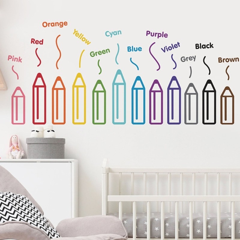Upgrades Peeling Wall Art Removable Pencil Pattern Interior Designs
