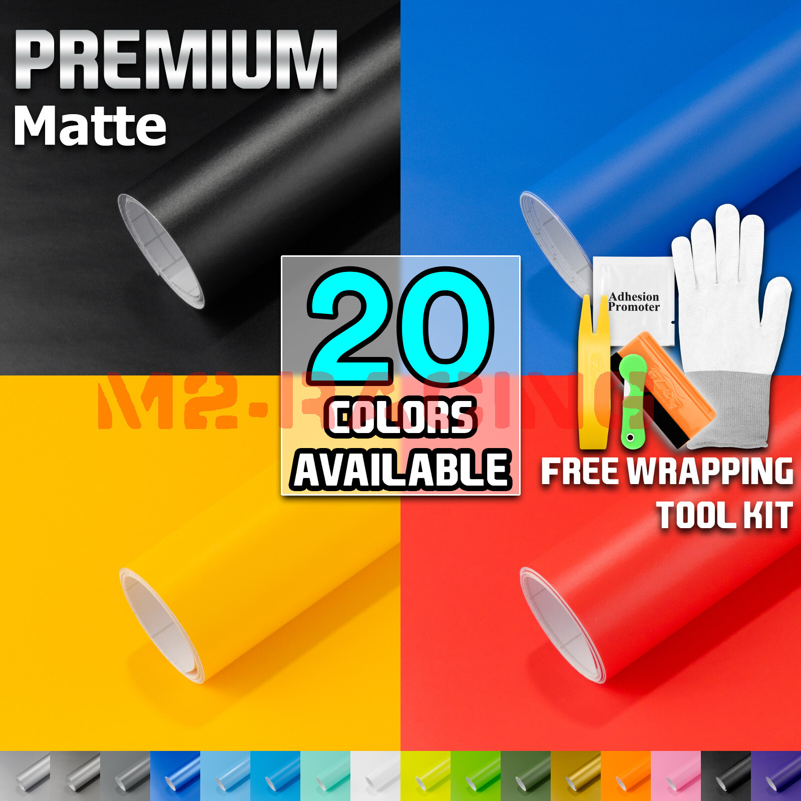 【Matte Color Vinyl】Wrap Textured for Music & Home Furniture Surface Cover Skin
