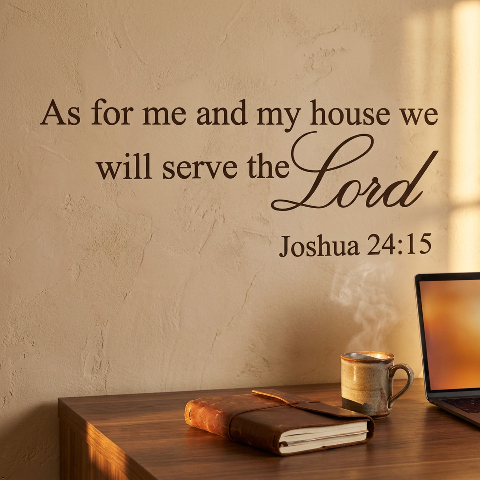 As for Me and My House Joshua 24:15 Vinyl Wall Art Quote decal Bible Verse