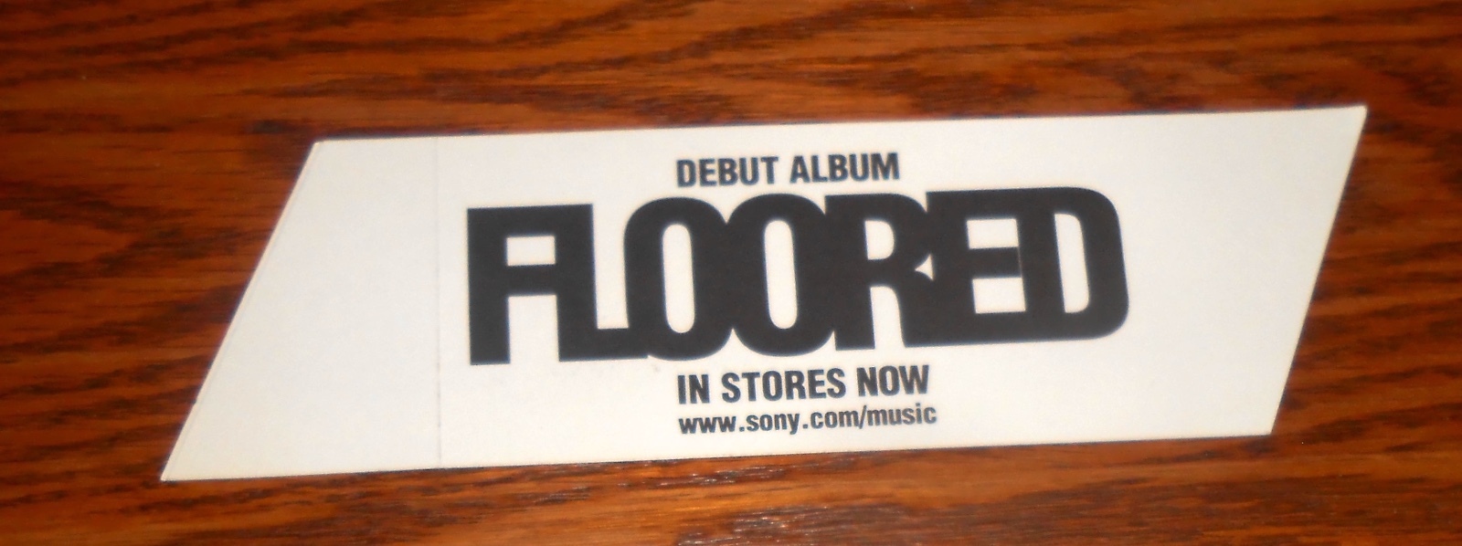 Pusherman Floored Sticker Decal Promo 6×2 Andy Frank Alternative Rock
