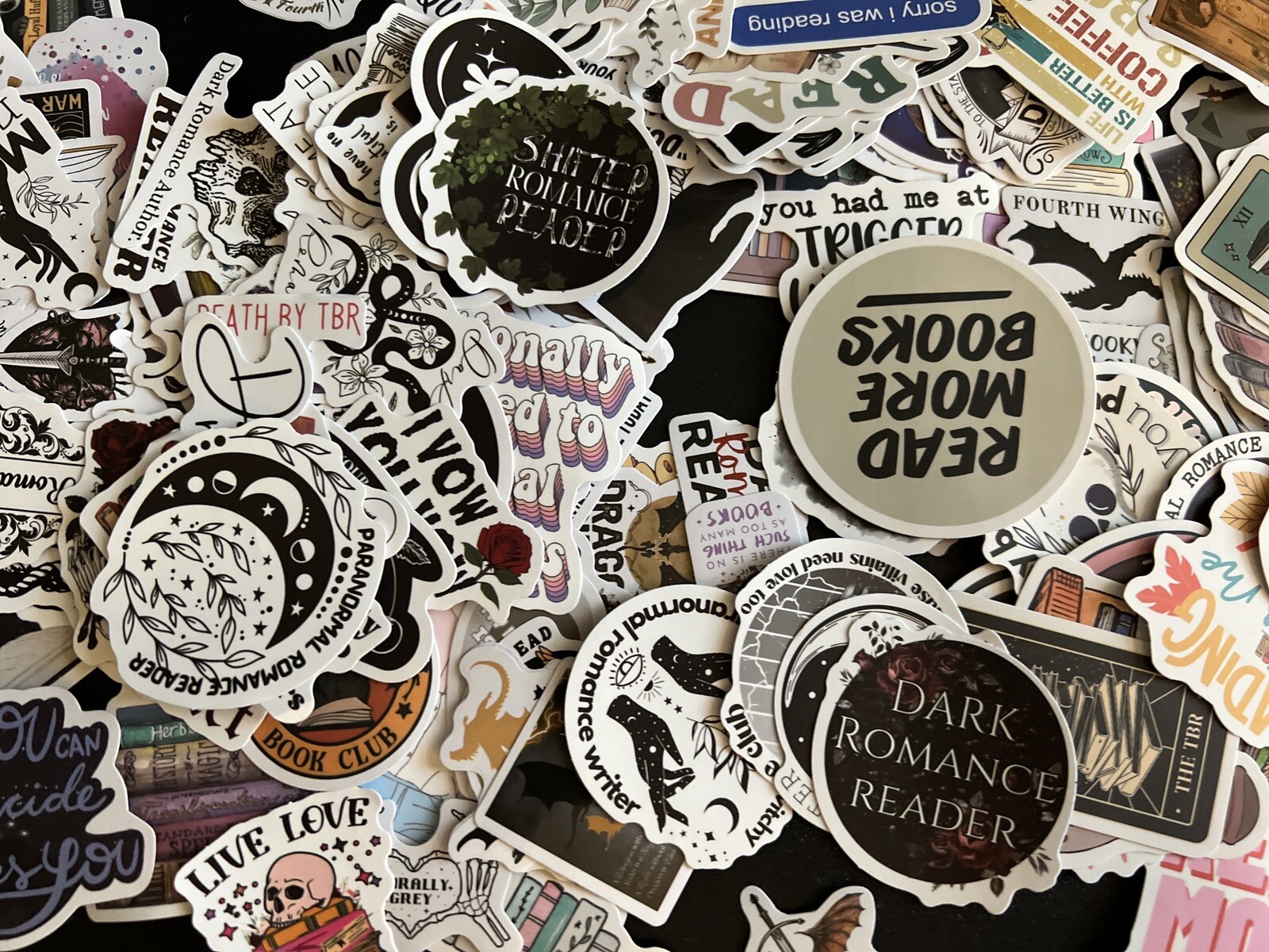 20 Pcs Book Stickers for Kindle Bookish Reading Booktok Stickers Adult Romance
