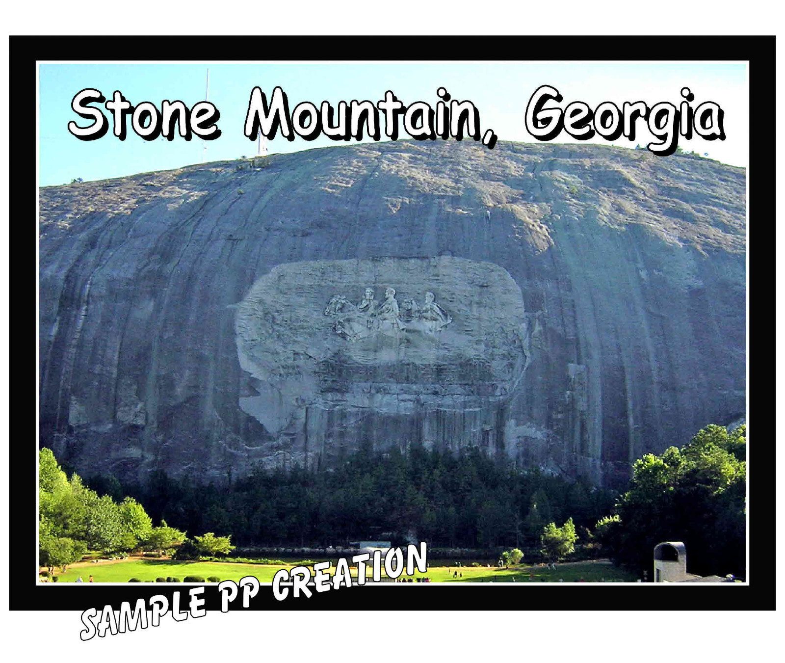 STONE MOUNTAIN, GEORGIA PHOTO FRIDGE MAGNET 4 X 3 inches TRAVEL