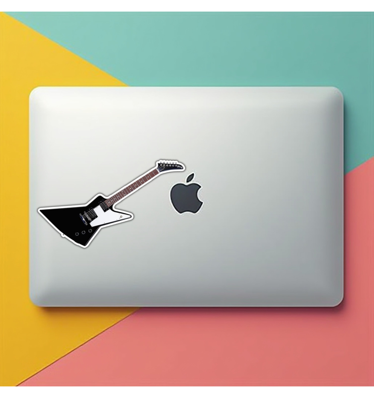 Gibson Explorer Guitar Fridge Magnet or Laptop Sticker