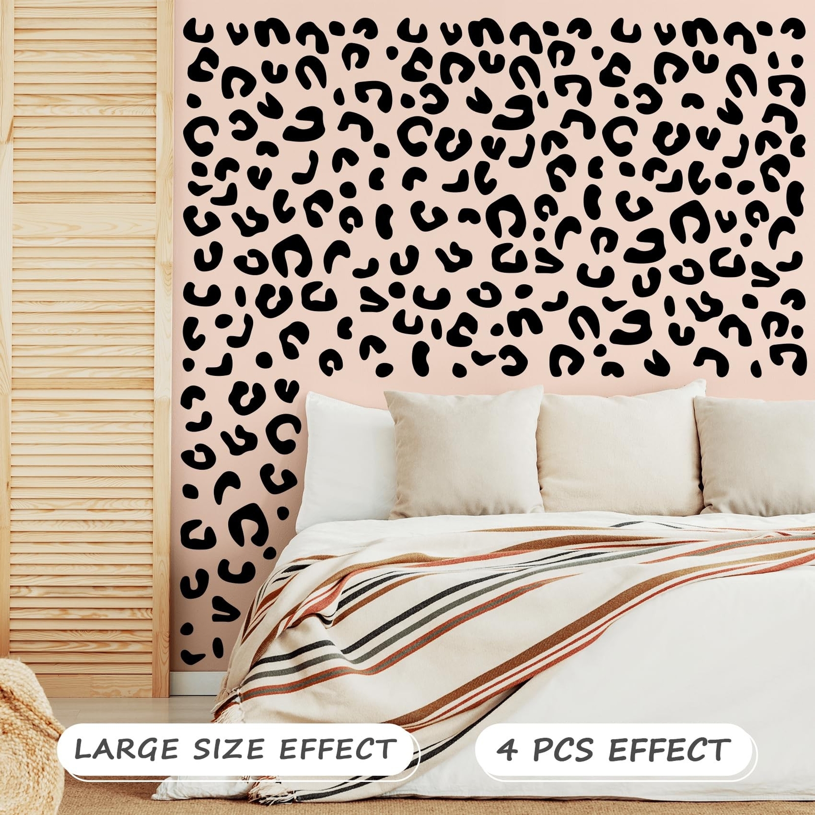 2PCS Leopard Print Cup Stickers – 7.9" X 5.7" and Leopard Wall Decal – 19.3" …