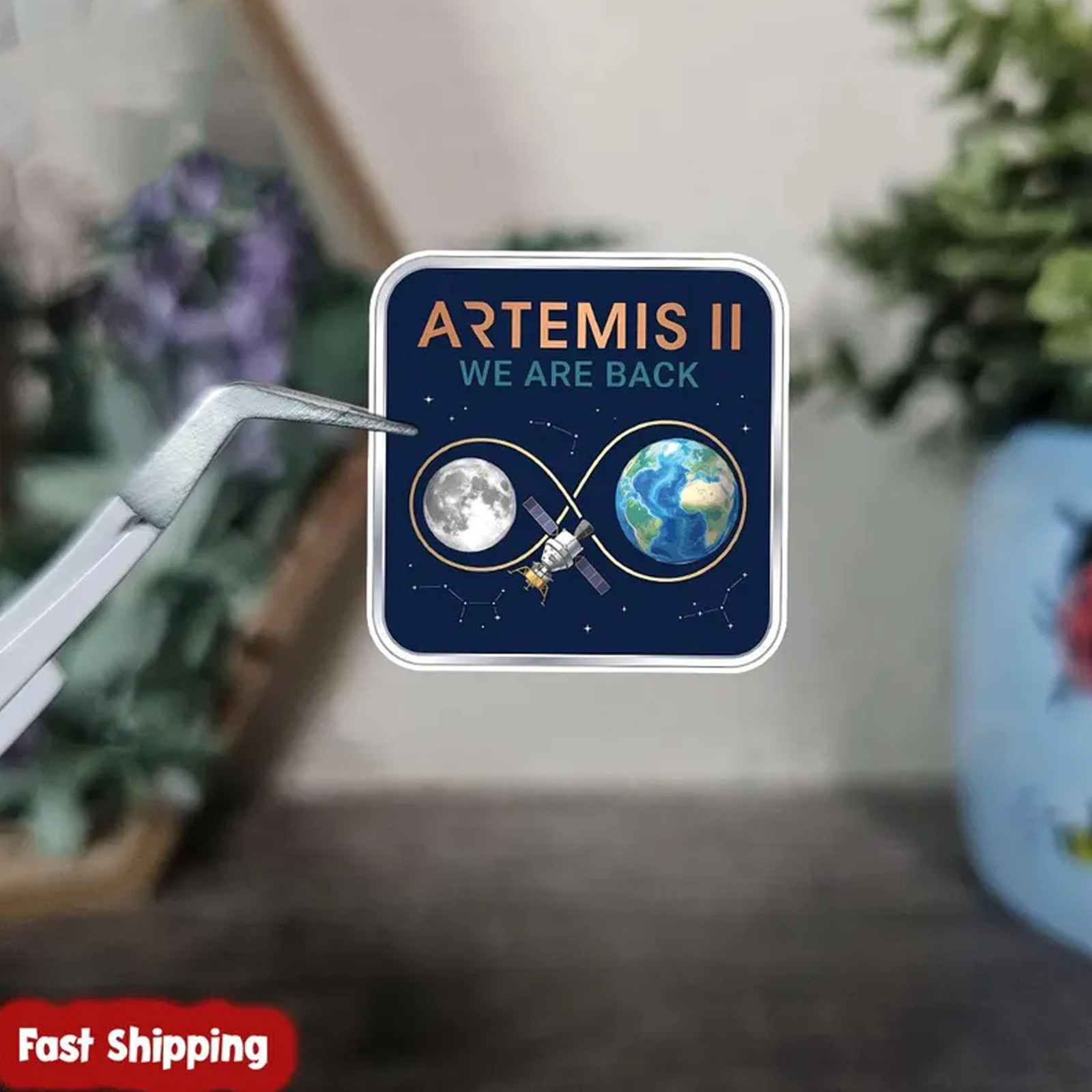 NASA Artemis II Patch Sticker Moon Mission Astronaut Vinyl Decal