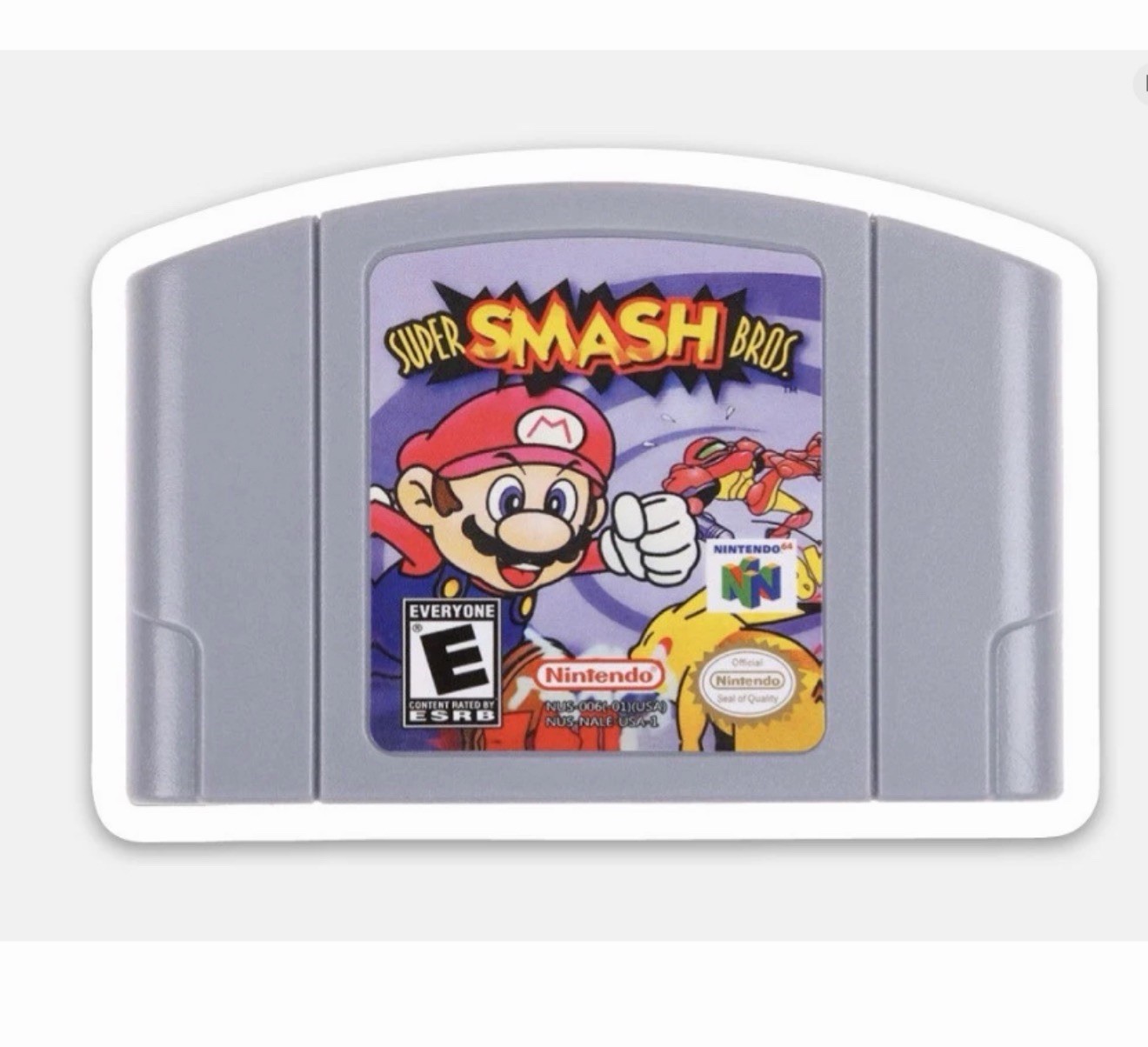 3” Super Smash Bros Vinyl Sticker Matte Finish Dishwasher Safe Nintendo