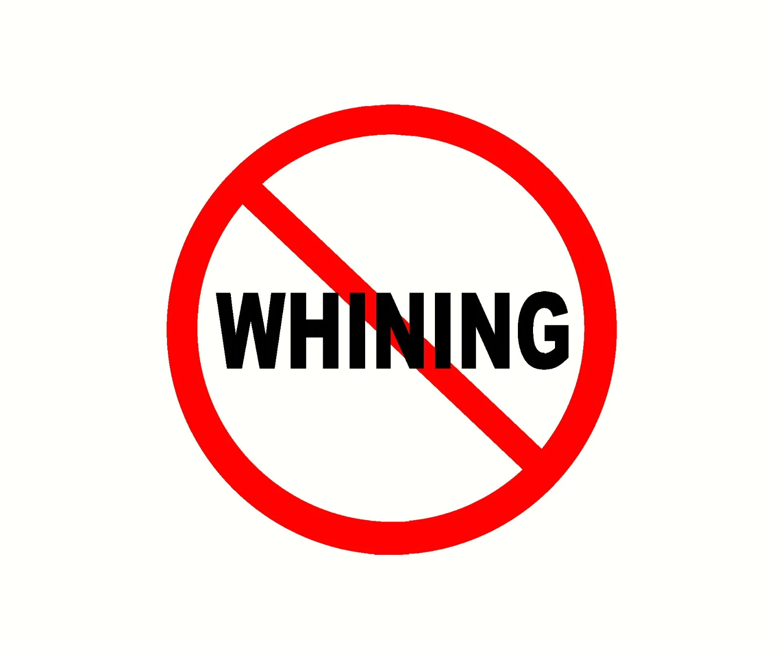 No whining sticker warning funny weatherproof bumper vinyl decal