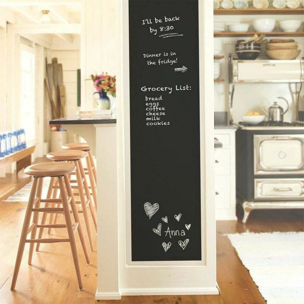 Large Chalkboard Vinyl Wall Sticker Blackboard Removable Home Paint Paper Decal