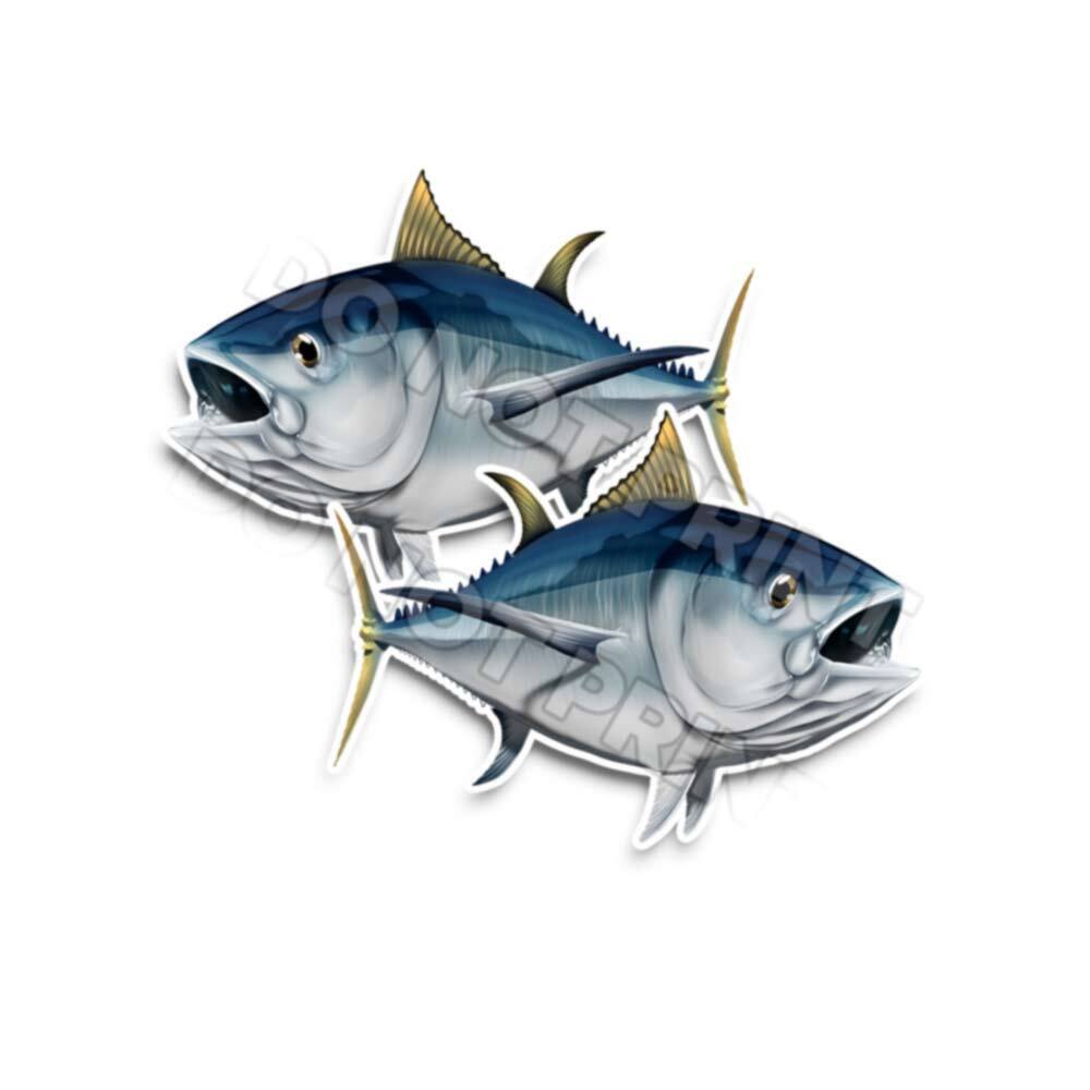 Albacore Decals Fish Stickers Vinyl Tackle Box Stickers – Set of 2 #123