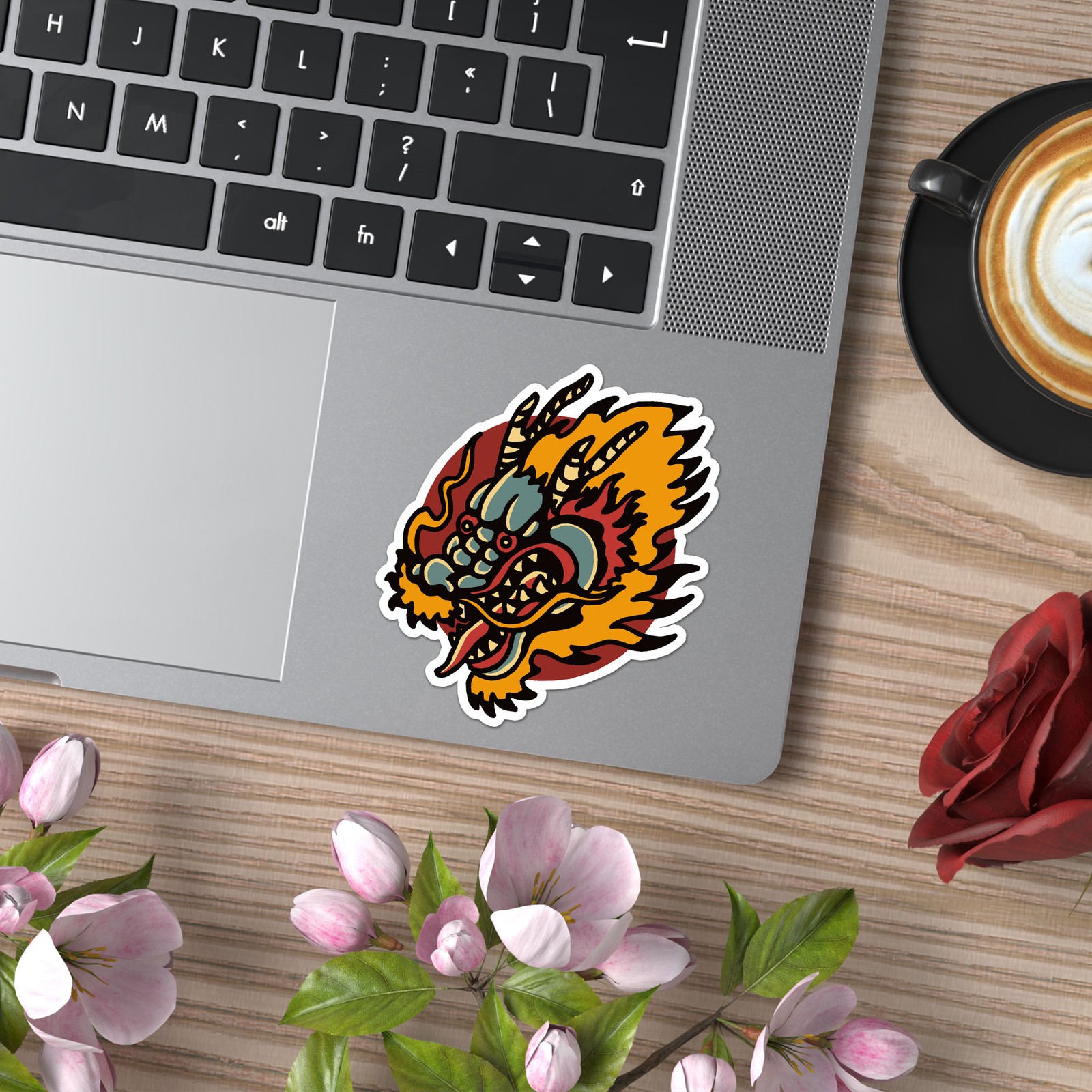 Oriental Dragon – Vinyl Decal Sticker – Car Window Laptop – ebn12659