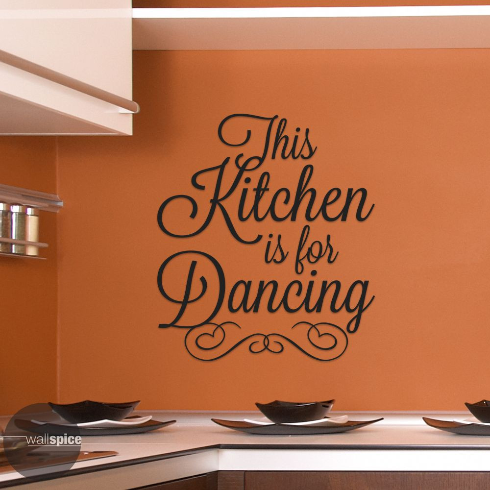 This Kitchen Is For Dancing Vinyl Wall Decal Sticker