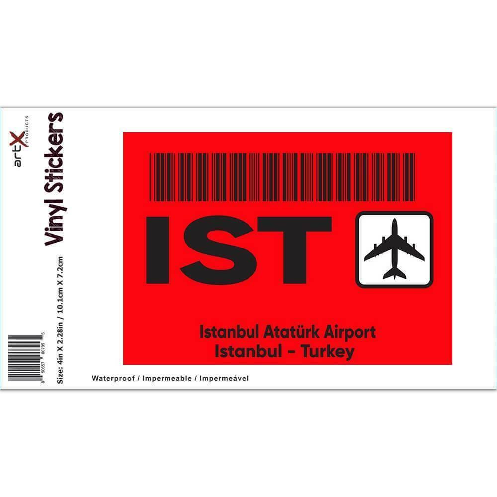 Gift Sticker : Turkey Istanbul Atatürk Airport IST Travel Airline Pilot AIRPORT