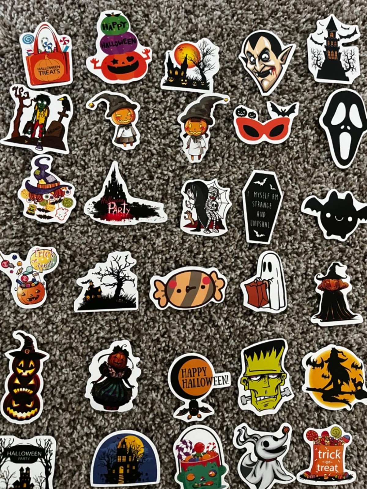 Halloween Mix Sticker Lot 100 Stickers Horror Kids To Adults Something For All!