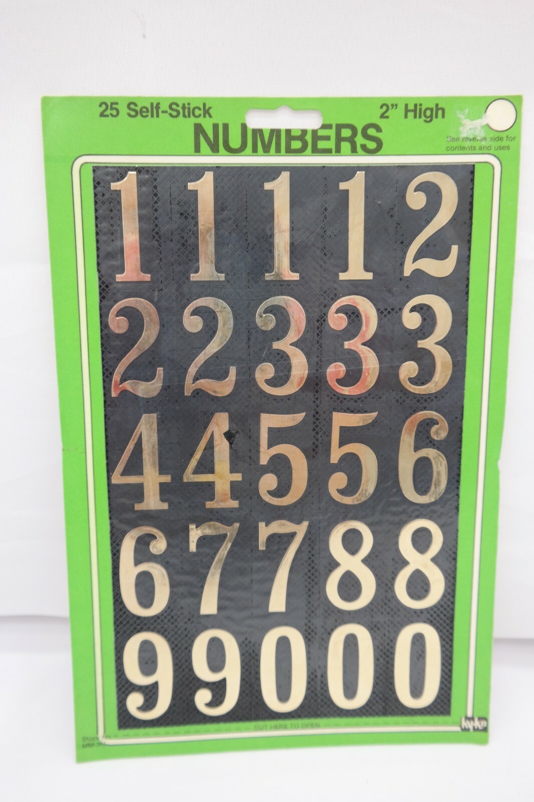 Lot of 2 Vintage 2" High Self-Stick Numbers 25 each T5