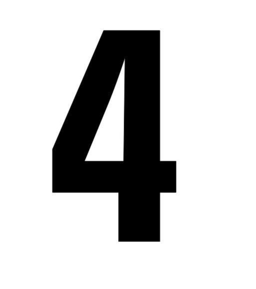 Choice BIG 5" Street Address Mailbox House Home Number Sticker Decals