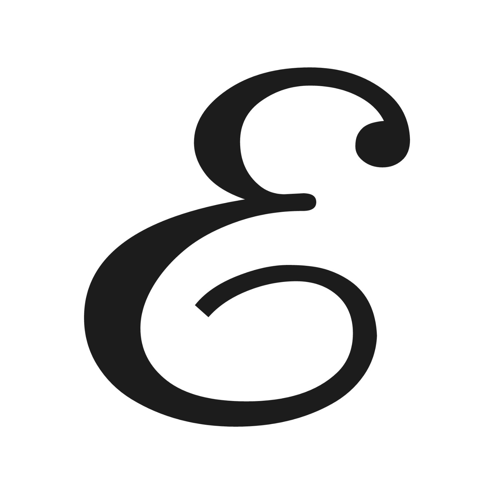 Script Letter E Initial Font Vinyl Sticker Decal Monogram Elegant