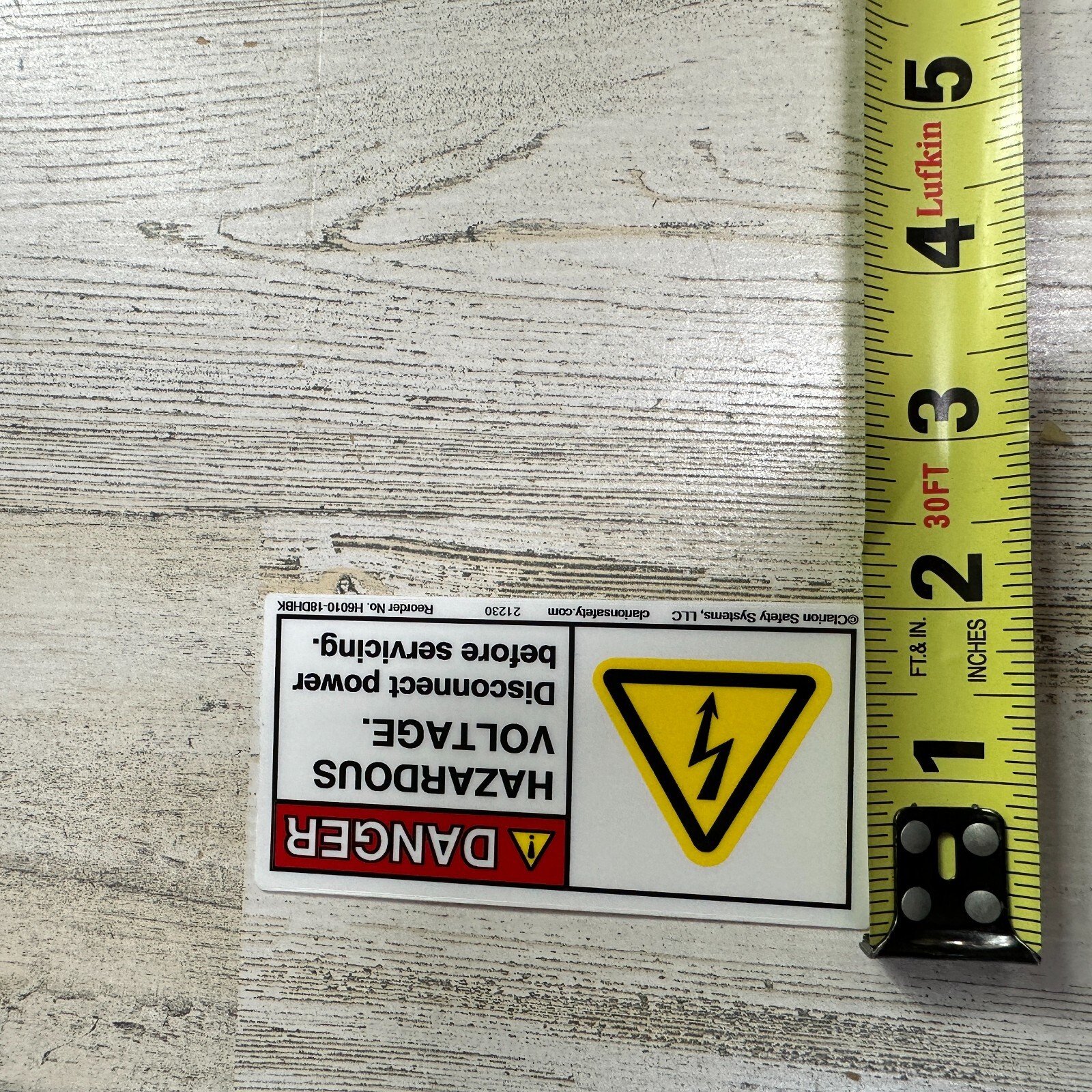 (5) Danger High Voltage Sticker Decal Label Electrical Safety 2×4" Clarion