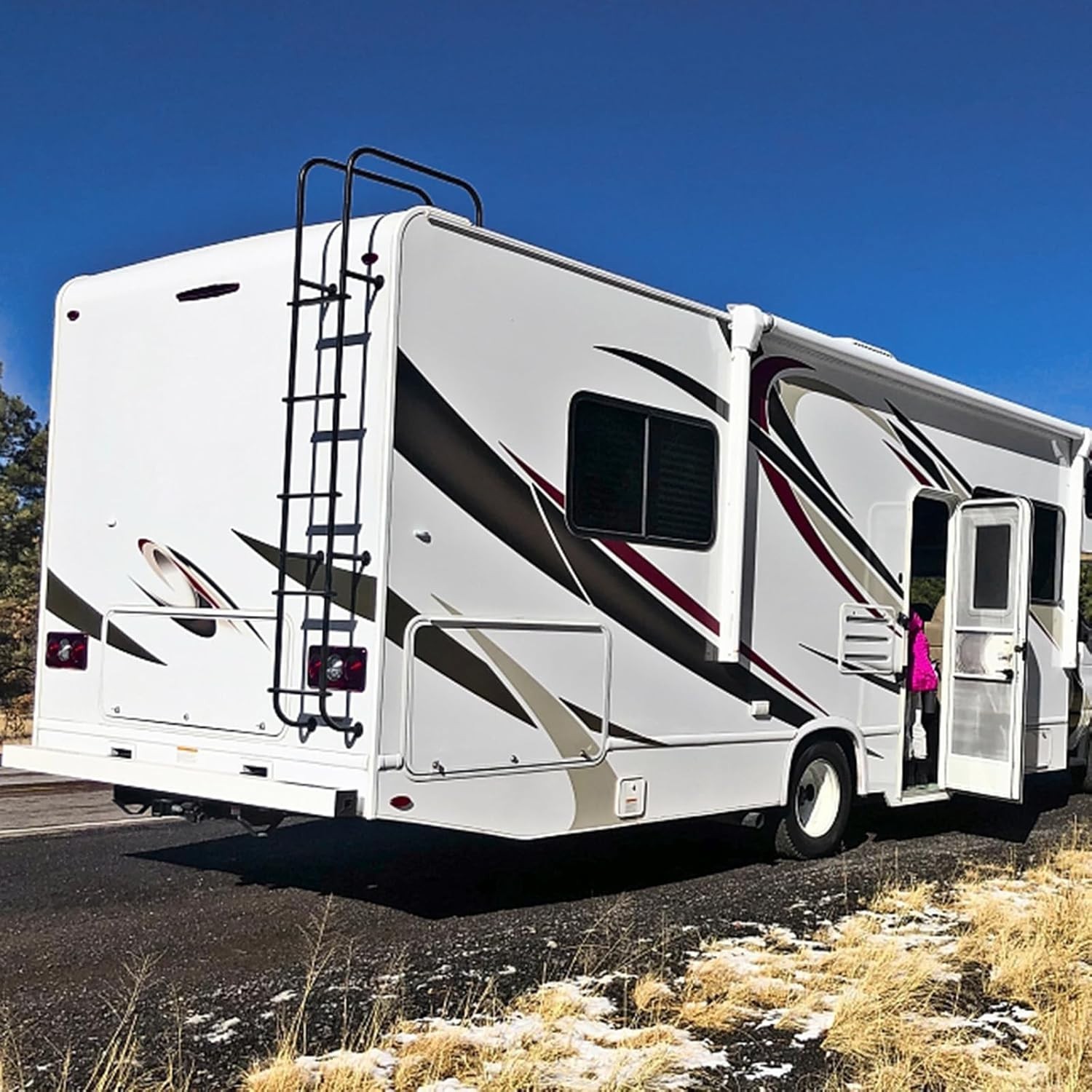 Horizontal RV Windows- 24" W x 20" H – Tinted Sliding RV Window with Net