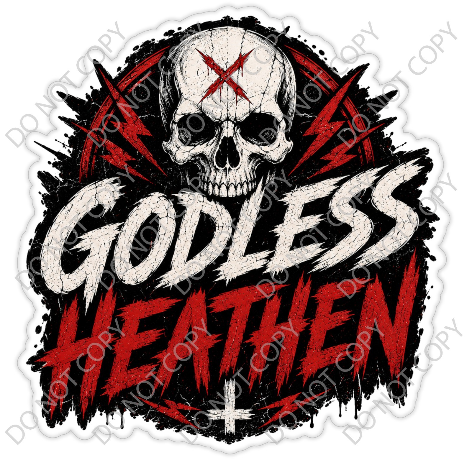 Laminated Vinyl Decal Die Cut Waterproof Sticker – Godless Heathen