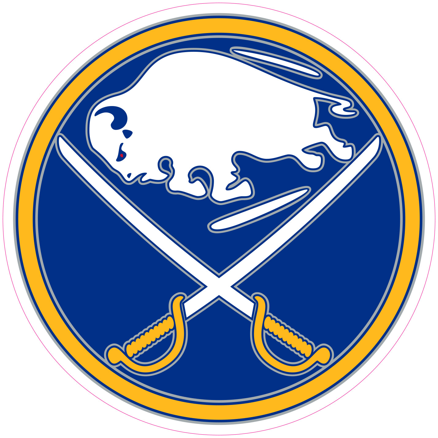 Buffalo Sabres Hockey Vinyl Decal Sticker Car Truck Bumper Laptop Tumbler Mug