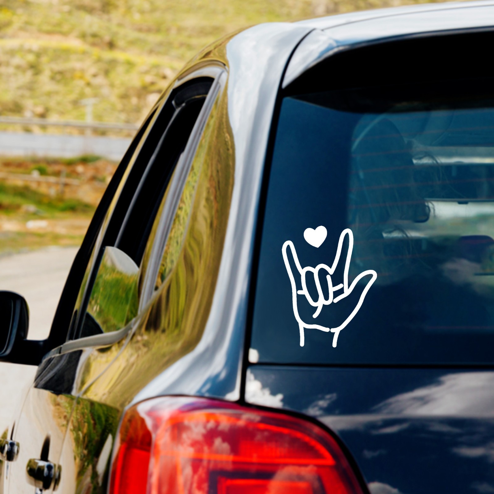 Sign Language Hand I Love You Heart Vinyl Decal Sticker Car Truck Window Laptop