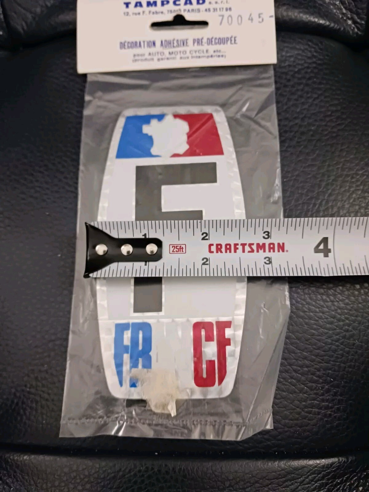 "F" FRANCE Adhesive Decal, For Vehicles, Luggage, Etc.