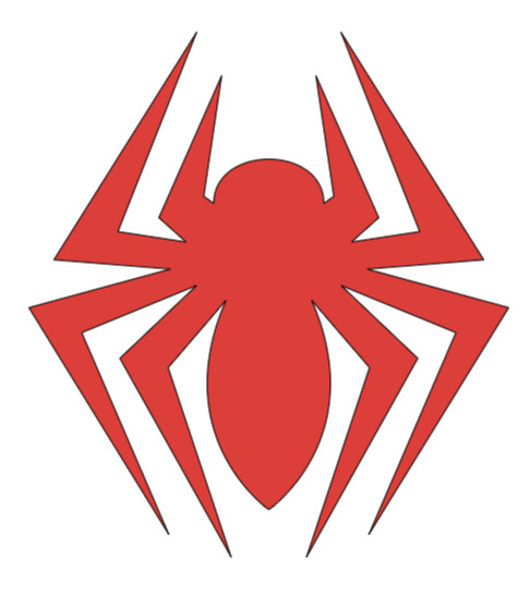 Vinyl Decal, Spider, Red, Various Sizes, Indoor/Outdoor