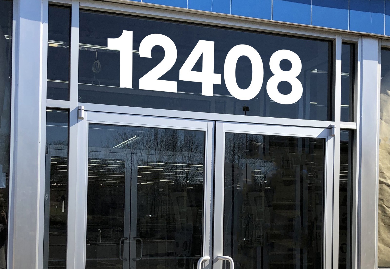 Sohne Bold Storefront Address Numbers Vinyl Sticker Decal for Business Window
