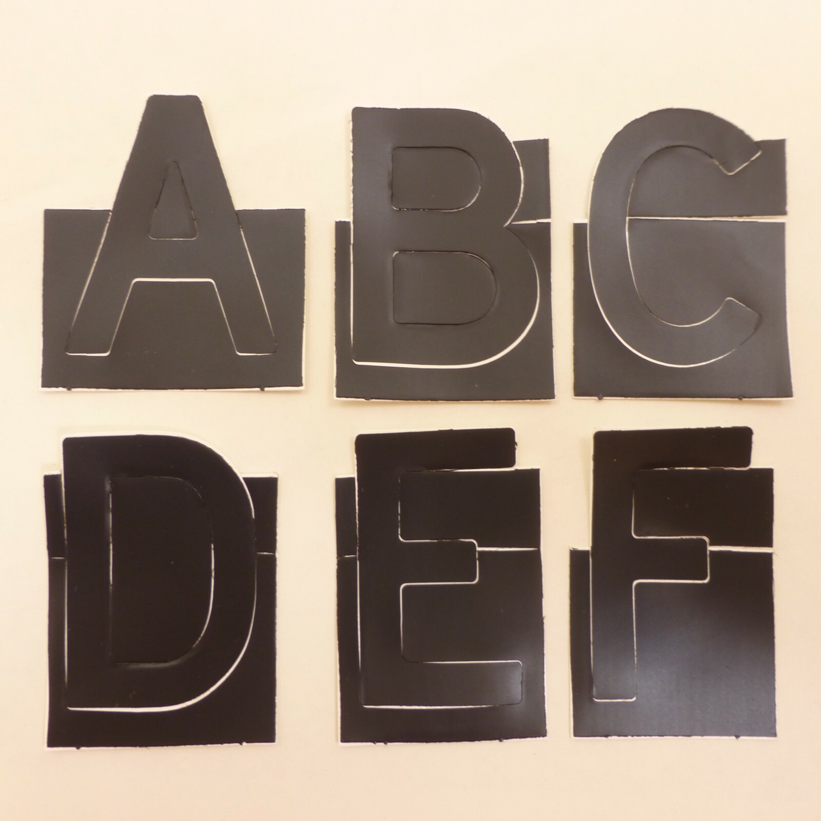 Choice of 2" Black Removeable Custom Stick-On Vinyl Stickers Letters Numbers