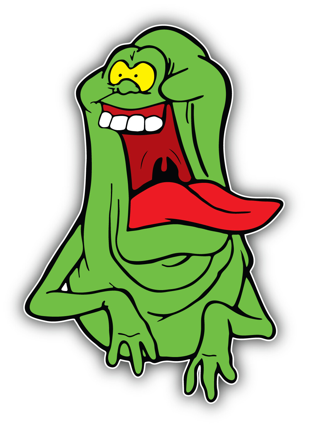 Ghostbusters Cartoon Funny Slimer Sticker Bumper Decal – "SIZES"