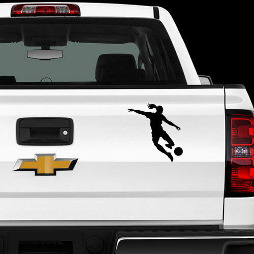Girl Soccer Sports Decal Sticker for Home Wall Nursery Room Door Window Decor