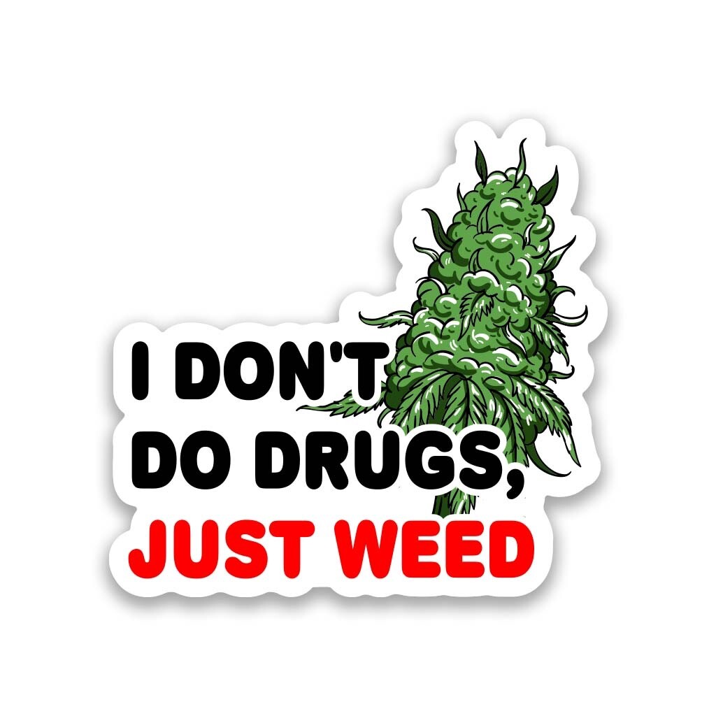 Weed Marijuana Cannabis 420 Vinyl Sticker 3.5" Wide – Includes Two Stickers