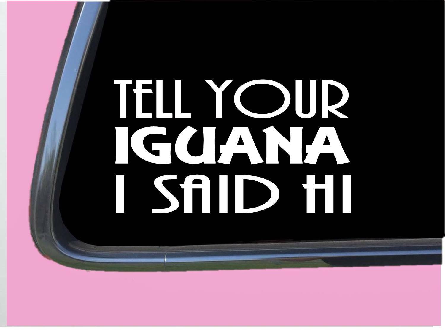 Iguana Said Hi TP 953 Sticker 8" Decal food cage