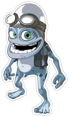 Crazy Frog Cartoon Characters Sticker Decal Laptop Car Wall Phone
