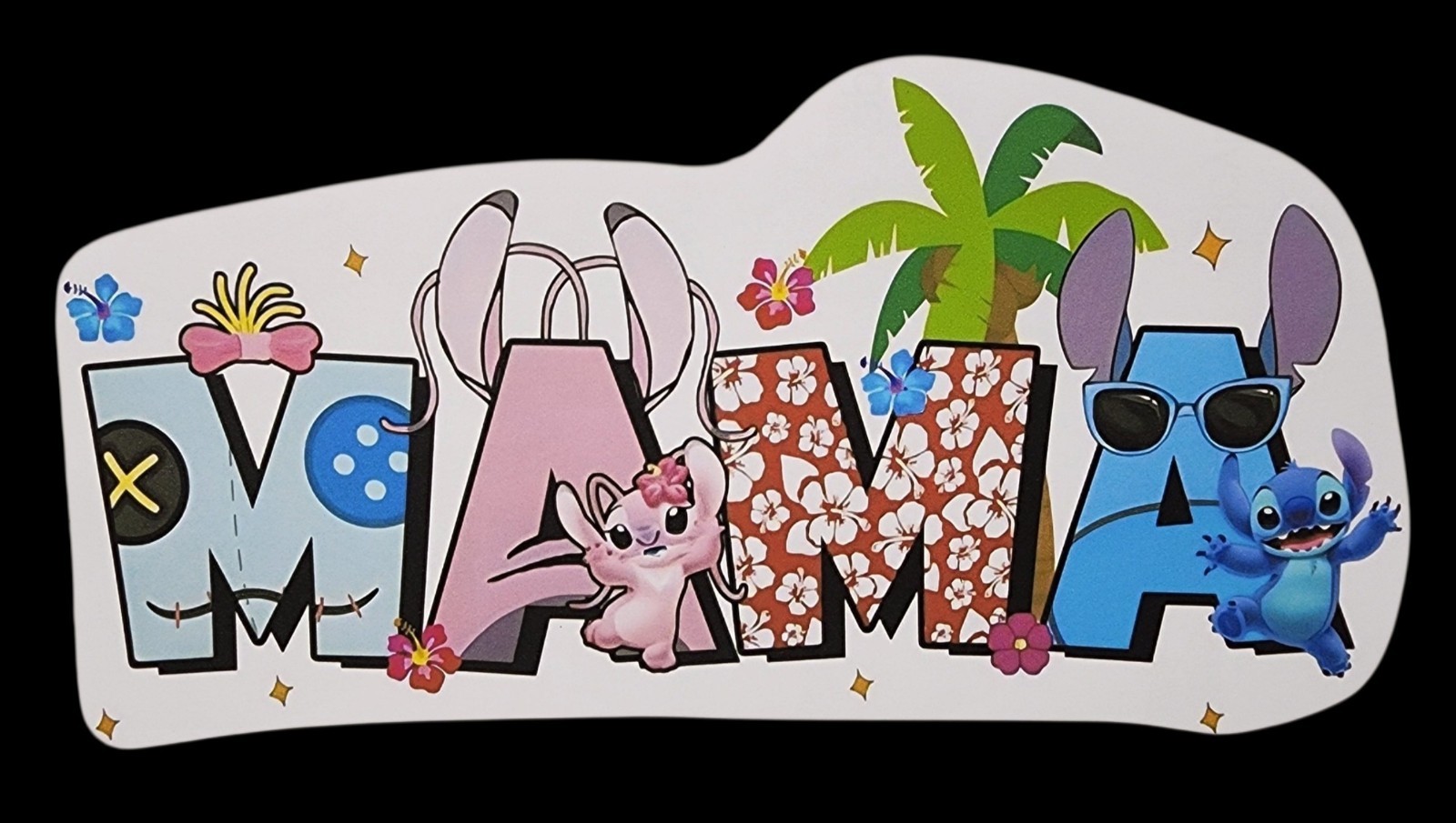 Lilo & Stitch Mama Inspired Waterproof Car Decal Vinyl Sticker Kid Movie Cartoon