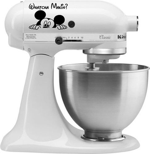 Disney Mickey Mouse KitchenAid Mixer Decal Sticker #2010