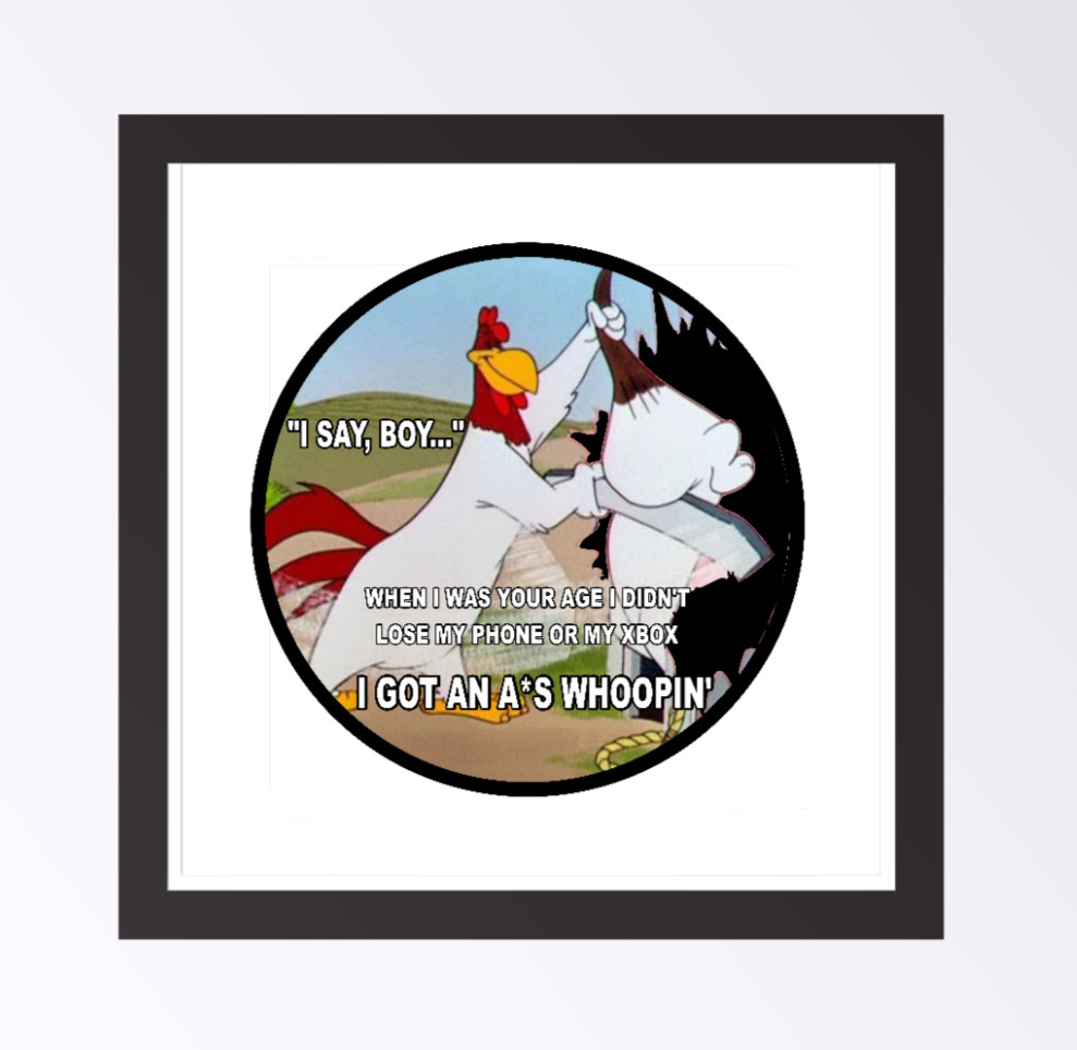 Cartoons – Foghorn Leghorn (Whoopin) 4" Vinyl Decal Handmade Auto Laptop Cooler
