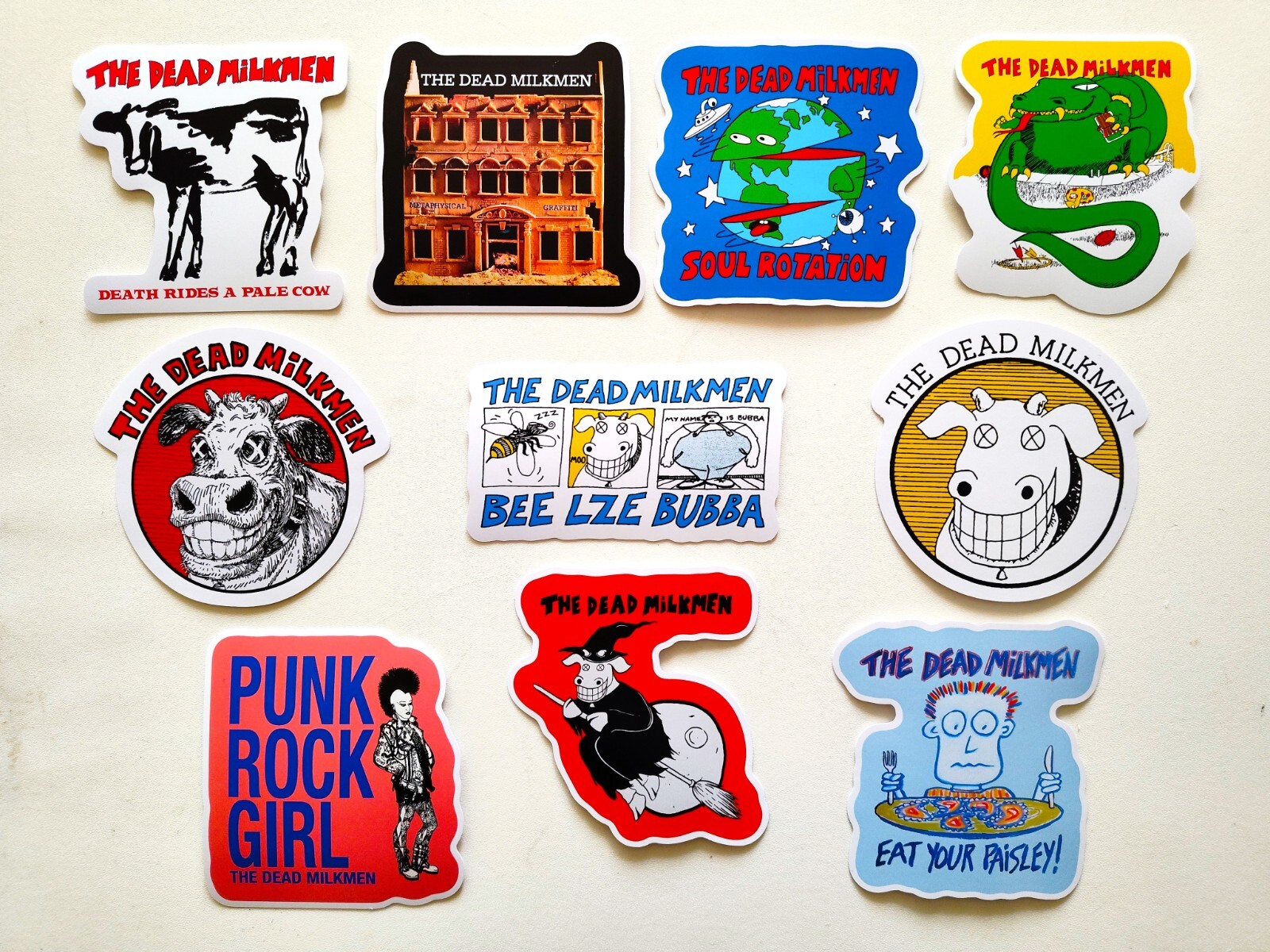 Sticker Pack (10 Vinyl Stickers) Indie Punk Rock Band