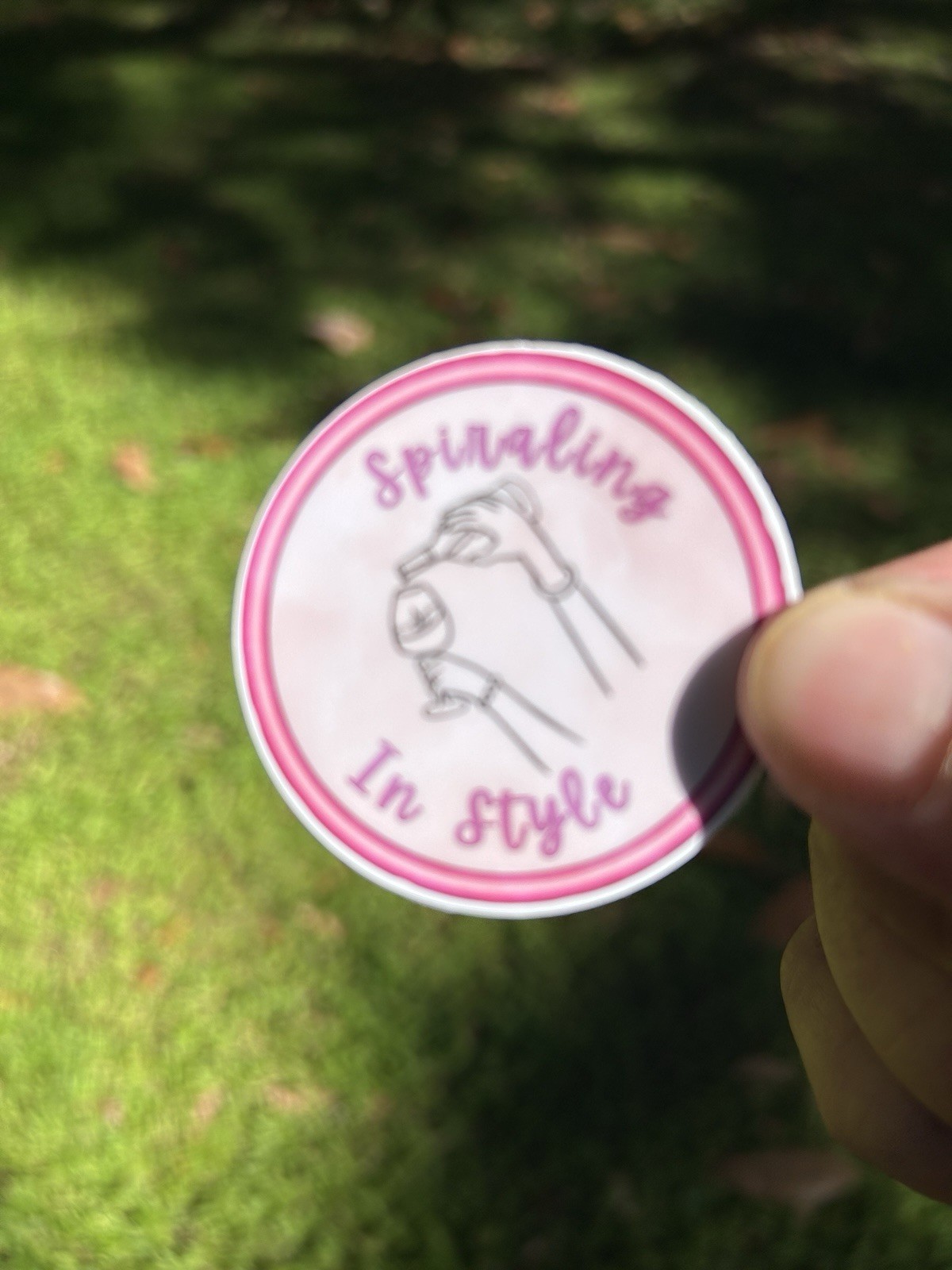 Spiraling In Style Sticker