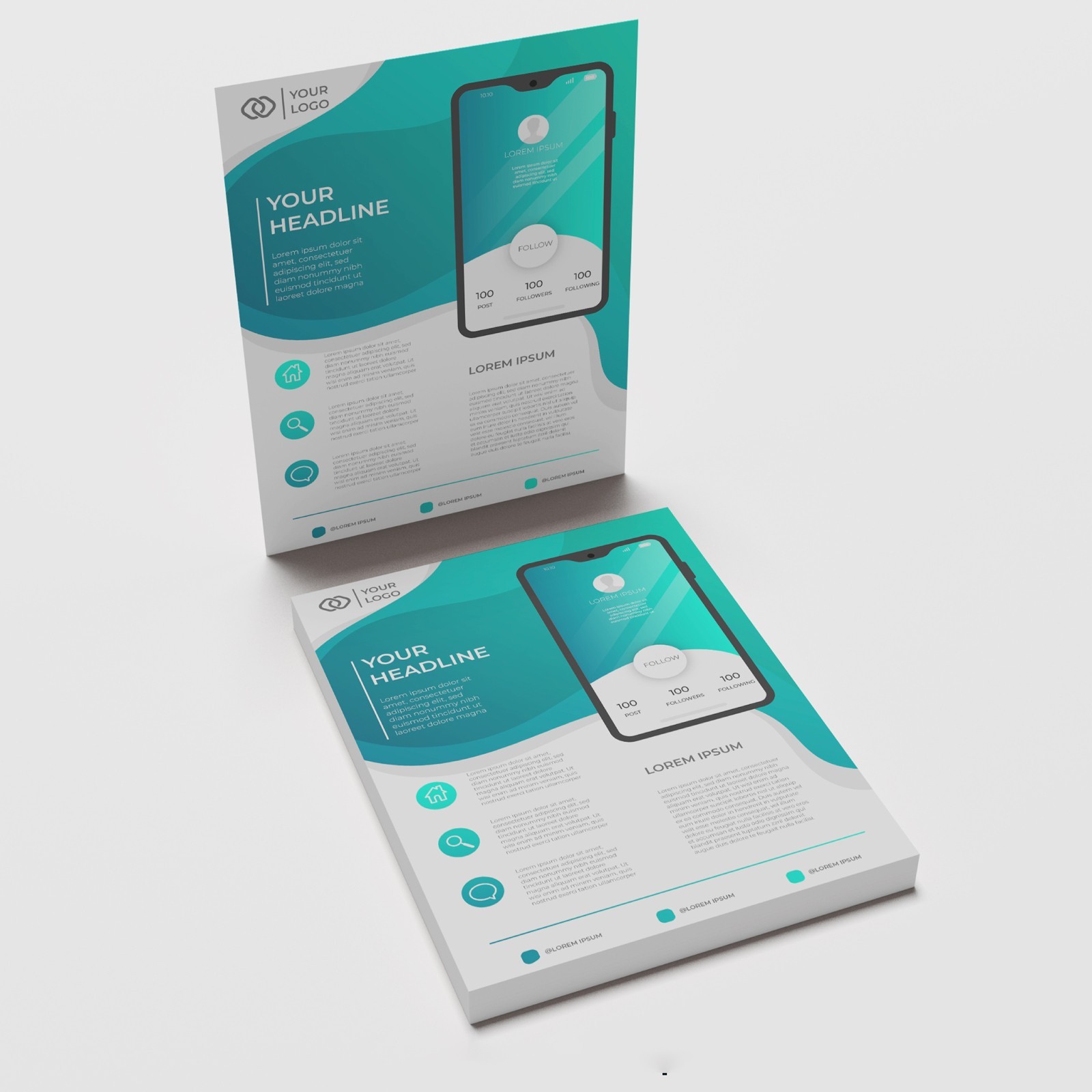 Premium Custom Flyers – Business, Event & Promotional | 100 lb. Gloss Paper