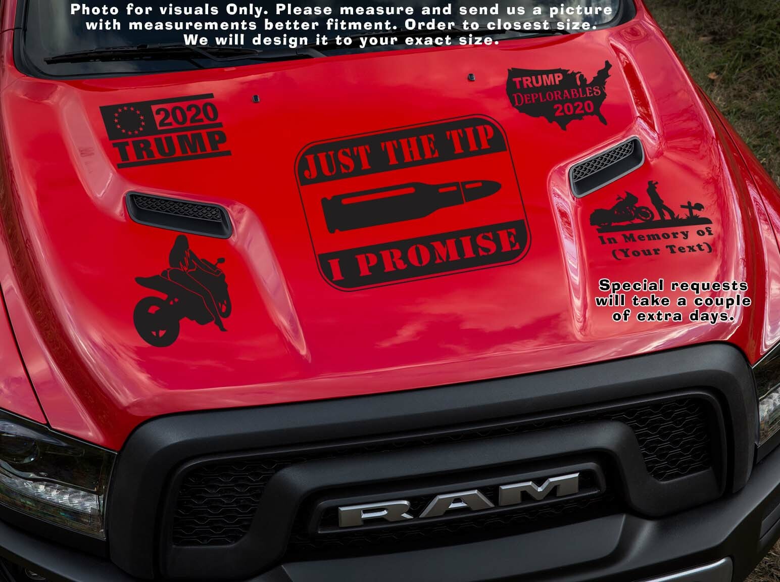 Military Just The Tip Promise Rectangle Bullet Sniper Army Marine Decal Sticker