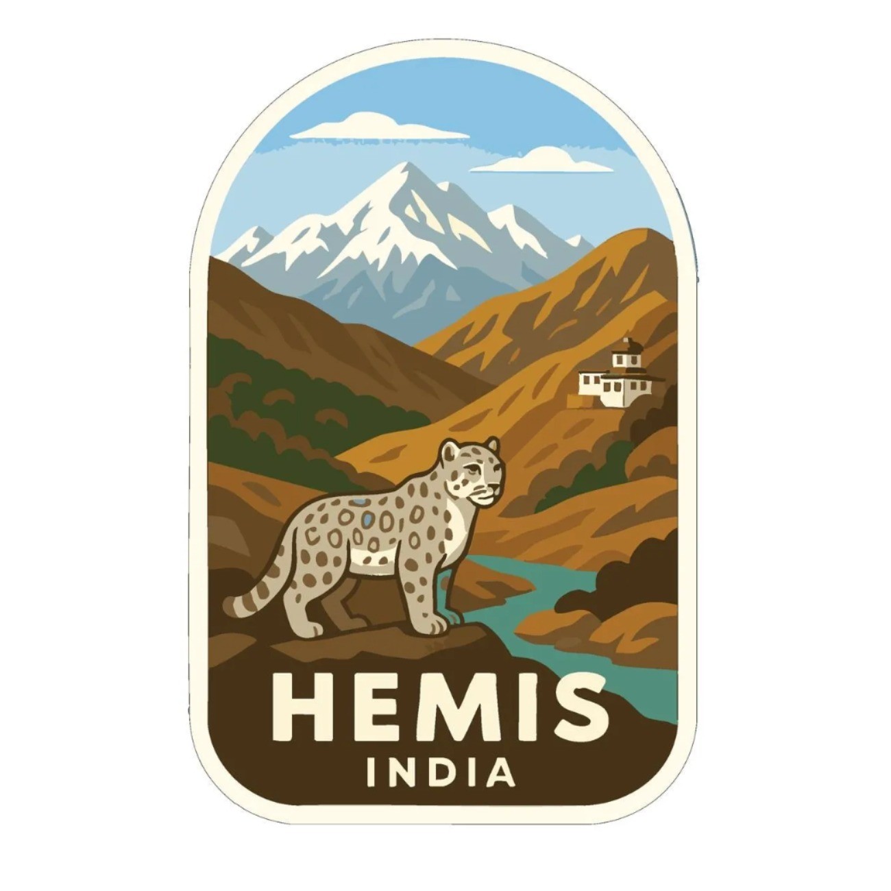 Hemis India Iron On Heat Transfer Vinyl HTV Die-Cut World National Parks