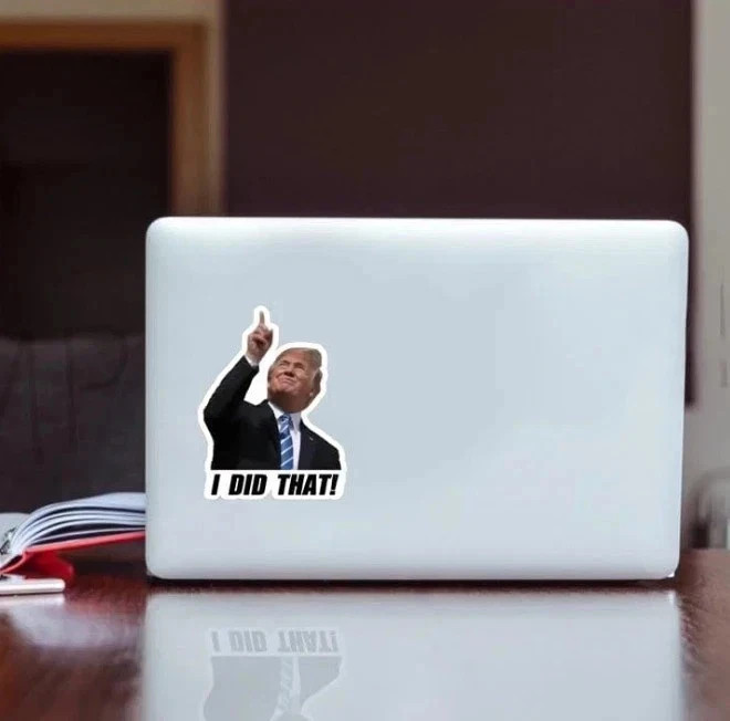 100PCS I DID that! – Waterproof Funny Decals for Refrigerator, Car, Laptop, Bott