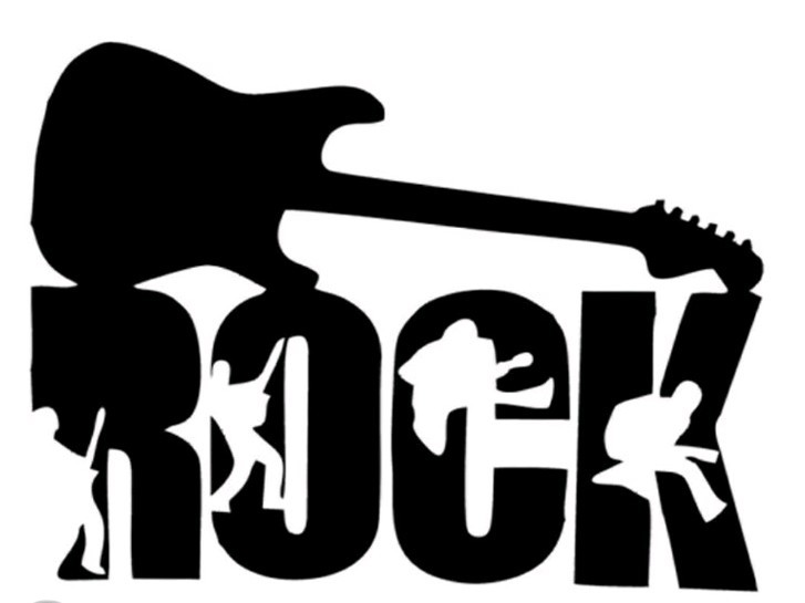 ROCK GUITAR Vinyl Decal -Sticker for Car Truck Bumper Wall Laptop Phone Yeti