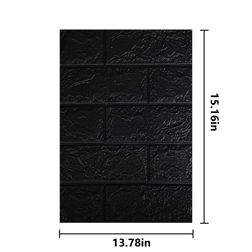 10/20 Pcs 3D Tile Brick Wall Sticker Self-adhesive Waterproof PE Foam Panel